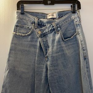 Agolde criss cross jeans